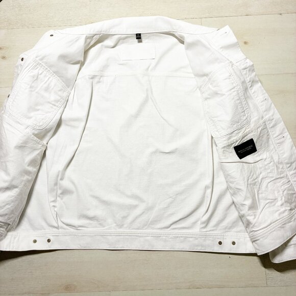 Banana Republic Jace Trucker Jacket in Pure White Size Extra Large - Picture 3 of 7